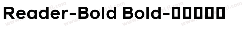Reader-Bold Bold字体转换